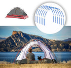 DIY 17 in, 36 Packs， Long Approximately 52ft, Diameter - 6.5mm Tent Pole, Replacement, Plant Grow Tunnel ，Telescopic Rod，Suitable for All Kinds of Outdoor Camping Tent