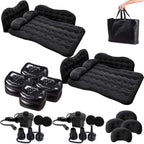 Zento Deals Bed for Car Inflatable Car Air Mattress Camping Bed Back Seat Mattress – Portable Travel Bed with Pillows – Travel Camping Sleeping Outdoor Bed – Universal Car SUV Truck and RV… (Pack 2)