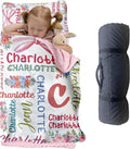Personalized Toddler Nap Mat for Preschool, Custom Name Kids Sleeping Bag for Daycare, Kindergarten Roll Up Sleeping Mat with Removable Pillow and Soft Blanket, Fun Themes for Boys & Girls