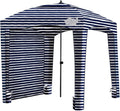 Qipi Beach Cabana - Easy to Set Up Canopy, Waterproof, Portable 6' x 6' Beach Shelter, Included Side Wall, Shade with UPF 50+ UV Protection for Kids, Family & Friends