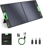 EBL 100W Portable Solar Panel, 18V Foldable Solar Charger for Power Station, Waterproof IP65 High-Efficiency Battery Charger for Outdoor Camping RV Trip Offgrid Living