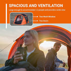 EchoSmile Instant Pop Up Camping Tent, 2/4/6 Person, Easy Setup Tent, Water Resistant Dome, Portable with Carry Bag