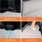 Car Bed Backseat for SUV, Car Camping Bed Platform | Folding Mattress, Eco-Friendly Flocking Portable Travel Platform, No-Inflation Foldable Backseat Mattress, Camping Essentials for Sleeping, Gray