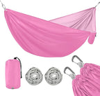 Coral Pink Double Hammocks with Travel Bag Camping Hammocks for Travel 114" x 54"