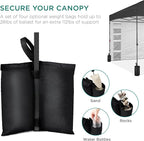Best Choice Products 10x10ft Pop Up Canopy Tent with Sidewall, 1 Person 1 Minute Set Up, Carry Case, 4 Weight Bags - Gray