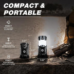 DIBMS 2-Pack Solar Camping Lantern, Collapsible LED Solar USB Rechargeable Lantern Flashlight Emergency Hanging Lights for Camping Hurricanes Power Outages Indoor Outdoor