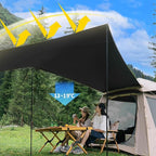 Tents for Camping, Auto One Touch Tent Pop-Up Camping Tent,Weatherproof Backpacking Tent, Easy Setup UV Cut Sun Shelter Tent for Outdoor Family Gathering. 210 * 210 * 140cm Black-Glue