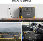 PECRON Portable Power Station E3600LFP with Three 3840Wh Extra Batteries Expandable to 14.59kWh, 5x3600W AC Outlets Power Station, LiFePO4 Battery Backup Solar Generator for RV, Camping, Emergency
