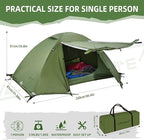 Clostnature Lightweight Backpacking Tent - 1/2 Person 4 Season Ultralight Waterproof Camping Tent, Large Size Easy Setup Tent for Winter, Cold Weather, Family, Outdoor, Hiking and Mountaineering