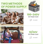 Alpicool Car Refrigerator 12 Volt Portable Car Fridge 10 Quart（9 L Electric Cooler with AC/DC，Car Refrigerator Freezer for Truck Van RV Camper SUV, Camping Boat Travel，-4~68°F