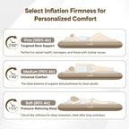 Camping Air Mattress Sleep Cloud Twin with Built in Pump No Air Leak 2 Mins Upgraded Inflatable Mattress Adjustable Firmness 8'' Blow up Mattress Support 1100LBS Portable Home Guests Camping Travel