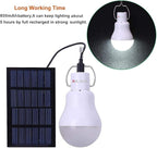 Solar Powered lamp Rechargeable Led Light Bulb for Outdoor Camping Torch Hiking Chicken Coop Pet House Barn Balcony Deck Indoor Night Light Emergency Bulbs Portable Lantern Torch 2 pcs