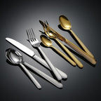 Silverware Flatware Cutlery Set， 4/16/24/32/40/48 Pieces Thick Linen Pattern Stainless Steel Cutlery， Hotel Restaurant， Home Steak Knife， Dessert Spoon，Silver-48 Pieces for 12