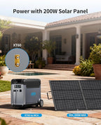 Portable Power Station Extra Battery for Ark3600, 3840Wh LiFePO4 Battery Electric Solar Generator for Garage, Home, Off-Grid Living,Car Refrigerator, Portable Air Conditioner