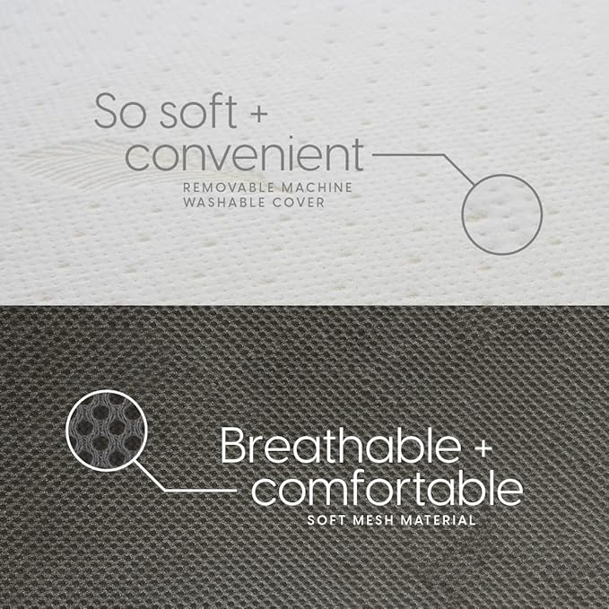 Milliard Trifold Mattress, Queen Size, 6 inch, Portable Foldable Mattress Queen with Memory Foam & Washable Cover, Tri-Folding Floor Bed, Camping, Fold Up Guest Bed, RV Travel, Sleepovers, 78" x 58"