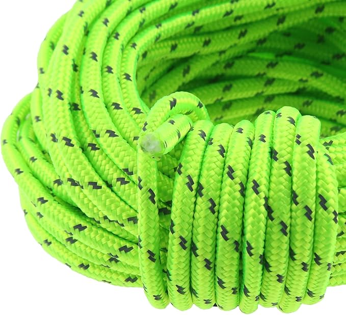 DGZZI 5mm 16.4 Yard Outdoor Camping Luminous Rope Tent Rope Camping Cord Paracord 49 Feet Clothesline