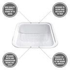 2-Pack Cooler Basket - Grippi Cooler Insert Compatible with Yeti Roadie 24 - Dry Goods Trays - Divider and Organizer Accessories for Camping, Tailgating and Storage