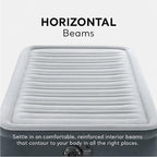 Intex Comfort Deluxe Dura-Beam Plush Pillow Top Inflatable Lightweight Airbed Mattress with Built-in Pump and Carrying Case, Twin (3 Pack)