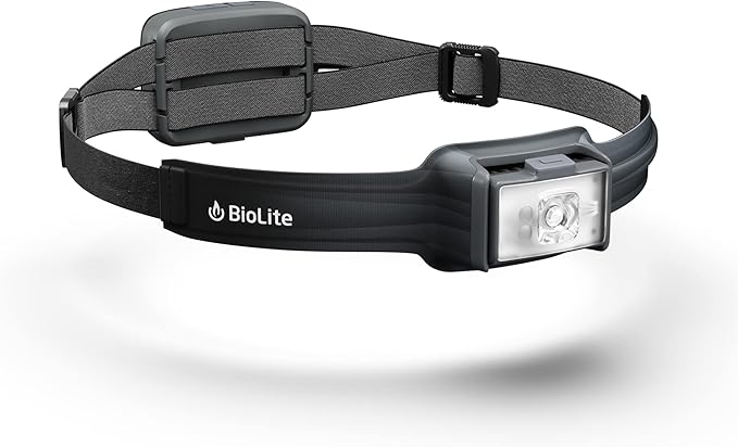 BioLite, HeadLamp 800 Pro, 800 Lumens, Ultra-Lightweight & USB Rechargeable with 8 Light Modes, Midnight Grey