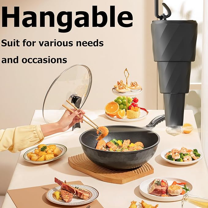 Portable Fan 4 Pack Fans for Tables,Food Fan with Flexible Goose-Neck and Soft Blades With Hanging Upside Down,Height adjustable Food Fans for Camping, Picnic, Fishing,BBQ, Parties, Outdoor,Black