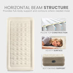 Intex Dura-Beam Deluxe Ultra Plush Air Mattress : Fiber-Tech – Built-in Electric Pump – 18in Bed Height – 300lb Weight Capacity – Twin Size