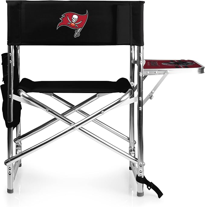 Picnic TIME NFL Unisex-Adult NFL Sports Chair with Side Table, Beach Chair, Camp Chair for Adults