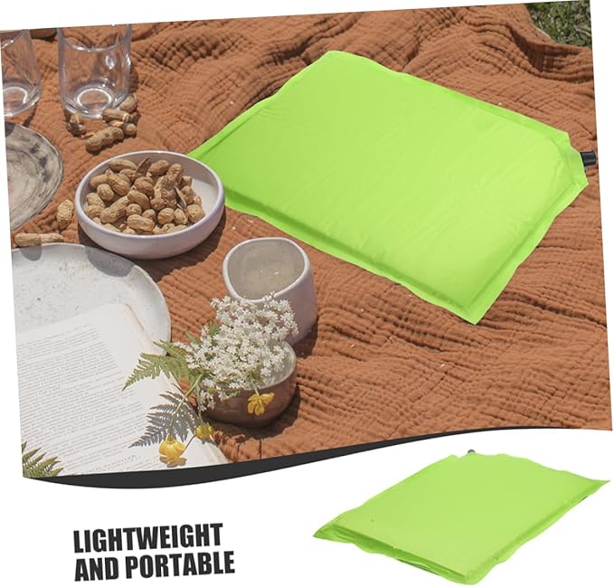 4pcs Self-Inflating Outdoor Cushion Portable Camping Seat Pad Lightweight Inflatable Sleeping Mat for Hiking Stadium and Travel Sky Blue