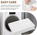 Small Shredded Memory Foam Pillow, Camping Pillow Travel Pillow - Compressible Medium Firm, Breathable Cover, Ideal Backpacking Hiking, Airplane and Car (Off-White, S)