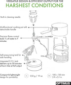 Optimus Svea White Gas Stove for Camping, Backpacking, Light & Fast Climbing