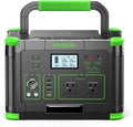 Portable Power Station 1000W (Peak 2000W), 999Wh Solar Generator with 110V Pure Sine Wave AC Outlet, 60W USB-C PD, 10 Ports for Camping RV Van Home Backup Emergency Off-Grid Living