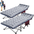 ABORON Heavy-Duty Folding Guest Bed for Adults, 500lb Capacity, Portable Extra Cot with 1244D Double Layer, Ideal for Indoor Guest Stays & Temporary Home Use