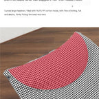 Cotton Linen Fabric Camping Cot for Adult, Comfortable Guest Bed with Headrest, Portable Folding Bed for Sleeping 190 * 70 * 37CM