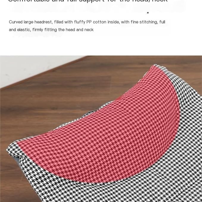 Cotton Linen Fabric Camping Cot for Adult, Comfortable Guest Bed with Headrest, Portable Folding Bed for Sleeping 190 * 70 * 37CM