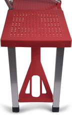 Picnic TIME Portable Folding Picnic Table with Seats for 4, Collapsible Aluminum Table with Benches & Umbrella Hole, Lightweight Foldable Table for Camping, Travel, Backyard, Tailgating | with Umbrella Hole
