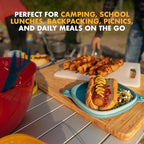 UCO 4-Piece Camping Mess Kit with Bowl, Plate and 3-in-1 Spork Utensil Set