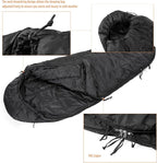 MT Military Patrol/Intermediate Sleeping Bag, Part of 4 Piece Army Modular Sleep System for All Season Olive Drab/Black
