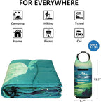 Camping Blanket, Puffy Blankets Lightweight Windproof Resistant for Outdoors,Hiking, Backpacking,Car,Picnic,Stadium