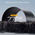 BougeRV Arch 200 Watts Fiberglass Flexible Solar Panel 23% High-Efficiency, 270° Lightweight, Portable Bendable 12 Volts 10BB Mono Cell for RV Camping Home Boat Marine Curve Surface Black