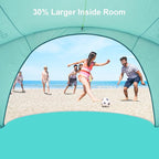 Gorich Beach Tent Sun Shelter with UPF50+ UV Protection for 1-2/3/4-5/6-7 Person, Lightweight & Portable Beach Shade Canopy with 2 Zippered Doors, Easy Setup Family Beach Umbrella