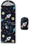 Kids Sleeping Bag for Boys Girls,Cute Puppy Print-Lightweight Warm Portable Outdoor Indoor-Waterproof Cold Weather Resistant Sleeping Bag for Camping Hiking