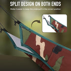 Single & Double Hammock Underquilt, Insulated Camping Quilt for Warm Sleeping, Easy to Setup and Packable for Camping, Hiking, Travel, Beach, Backyard, Patio (Camouflage)