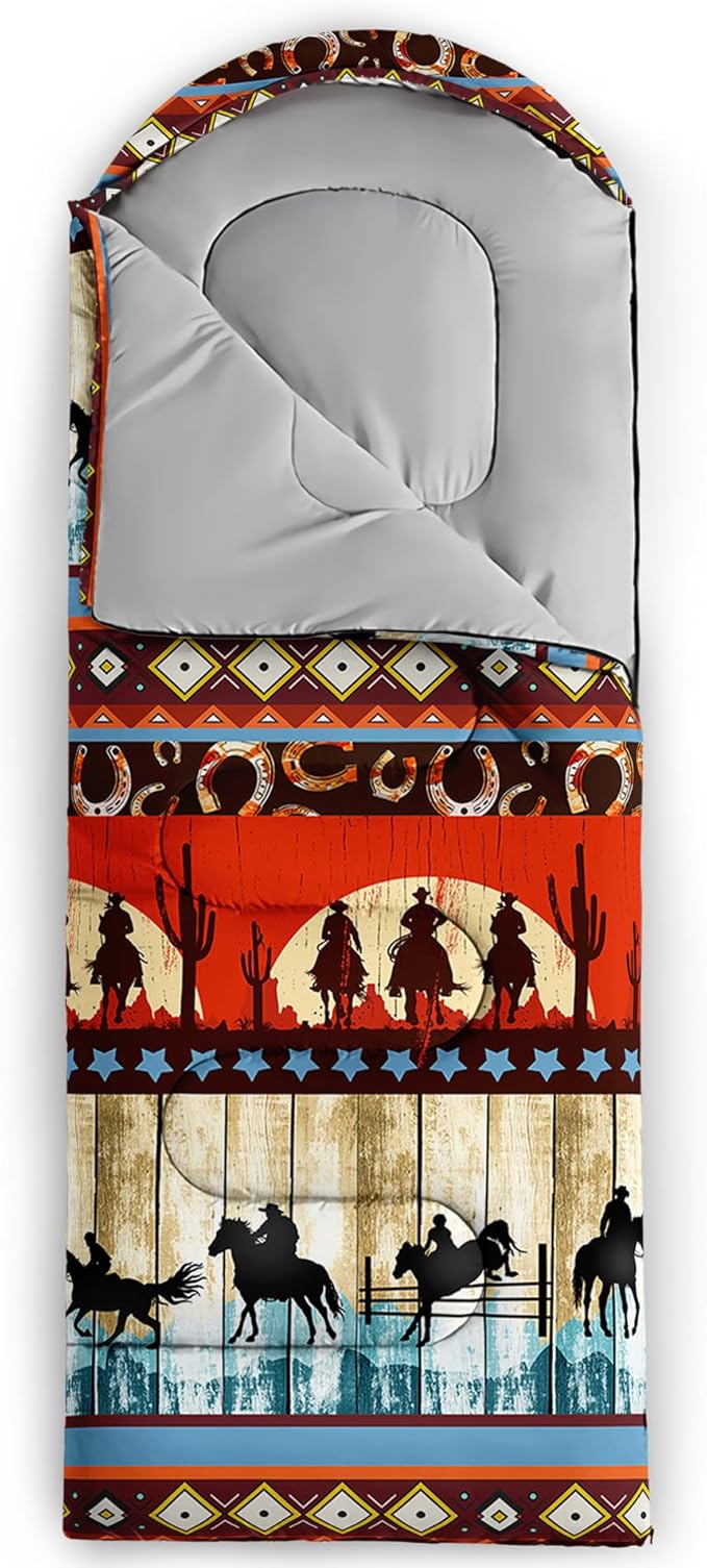 QOOMO Camping Sleeping Bags,3 Season Warm & Cool Weather,Lightweight,Waterproof Sleeping Bags for Adults & Kids Traveling,and Outdoors