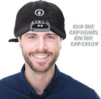Mudder LED Clip on Cap Lights USB Rechargeable Cap Flashlight Clip Waterproof Ultra Bright Hat Flashlight Headlamp for Fishing Camping Hand Work
