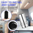 NSF/ANSI 42&372 Standard 1L (1000 ML) Portable Stainless Steel Gravity-Fed Water Filter Gravity Sport Bottle with Carbon Filter, for Travel, Camping, Backpacking and Emergency Preparedness