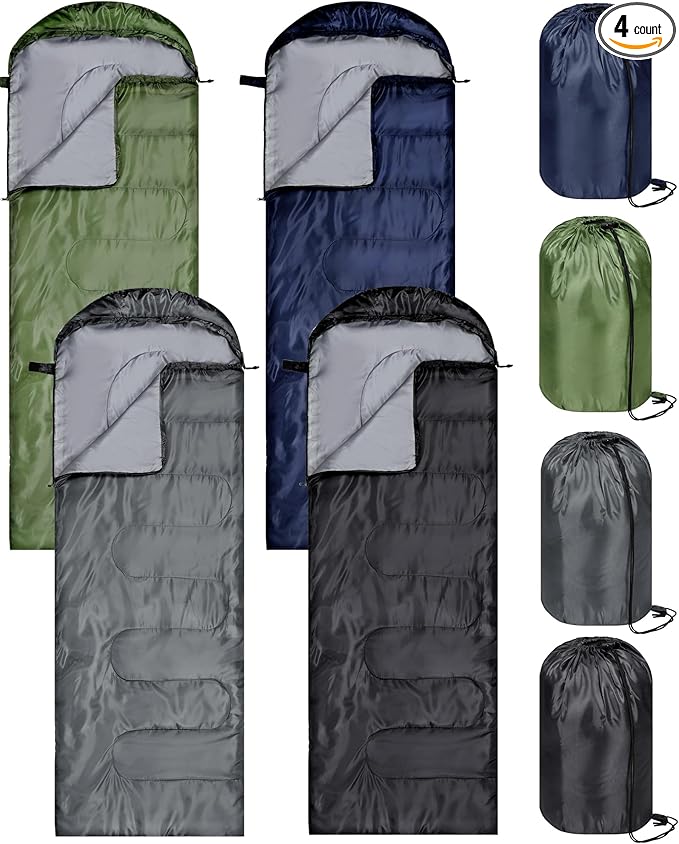 Tudomro Camping Sleeping Bag for Adults Lightweight Packable Waterproof Camping Gear Equipment to Keep Warm for Outdoor Backpacking Hiking Travel