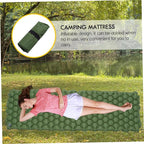 Backpacking Air Mattress Inflatable Tent Pad Waterproof Sleeping Cushion Compact Camping Pillow for Hiking Family Camping