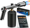 Torch Gun with One-Touch Max Fire, Safety Lock, Blow Torch Gun for BBQ, Grill, Charcoal Lighter, Cooking Flamethrower (Tank Not Included)