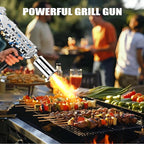 Propane Torch Gun-Powerful Grill Torch Gun, Kitchen Torch Gun with Adjustable Flame, Flamethrower, High Power Cooking Torch for BBQ, Baking, Campfire, Welding (Propane Tank Not Included)