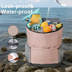 Insulated Cooler Backpack Outdoor - Leak Proof Backpack Cooler 30 Cans, Waterproof Lightweight Cooler Bag for 12h Hot/Cold Retention - Soft Cooler for Travel, Camping, Beach, Lunch