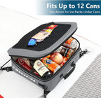 Waterproof PVC Paddleboard Cooler Deck Bag - 12 Can Soft Insulated Cooler for Paddleboarding, Camping, Kayaking